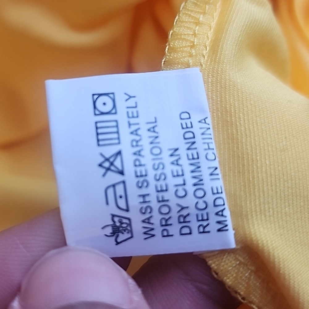 ❤️Sexy Yellow Halter Long Draped Backless Ruched Maxi Dress💎 - Picture 2 of 2